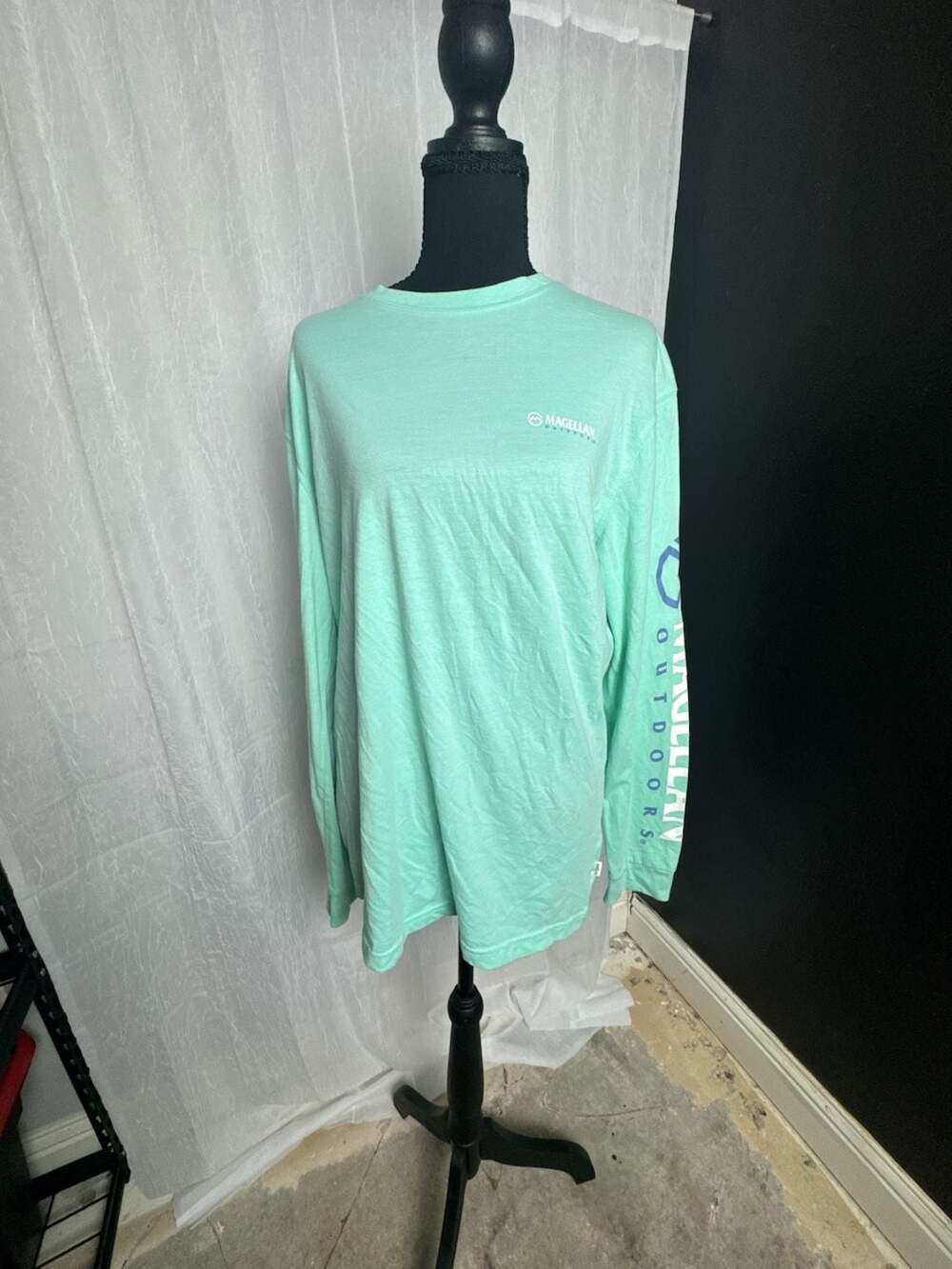 Magellan Outdoors Grotto Falls Men’s M Beach Glass Long Sleeve Performance Shirt - Picture 3 of 9